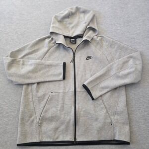 NIKE Tech Fleece Full Zip Hoodie Men XL Grey Casual Athletic 928483-063